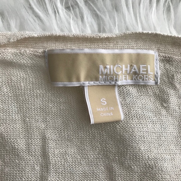 Michael Kors small beige cardigan. - Picture 3 of 3